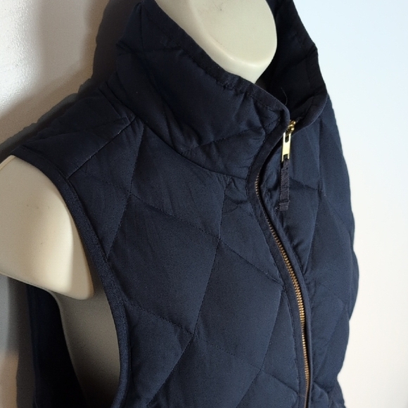 J. Crew Factory Quilted Down and Feather Vest - Picture 6 of 12